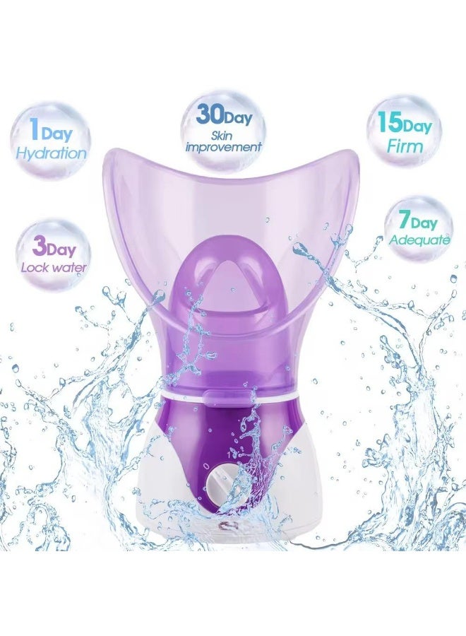 NTFS Beauty Nano Ionic Facial Steamer for Deep Pore Cleansing, Hydration & Blackhead Removal – Hot Mist Face Spa with Aroma Therapy, Adjustable Steam & Nose - Image 3